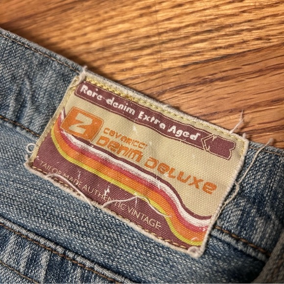 Z Cavaricci Cut Off Grey Denim Jean Shorts Thrashed Holes Ripped 32 in waist - Picture 8 of 10